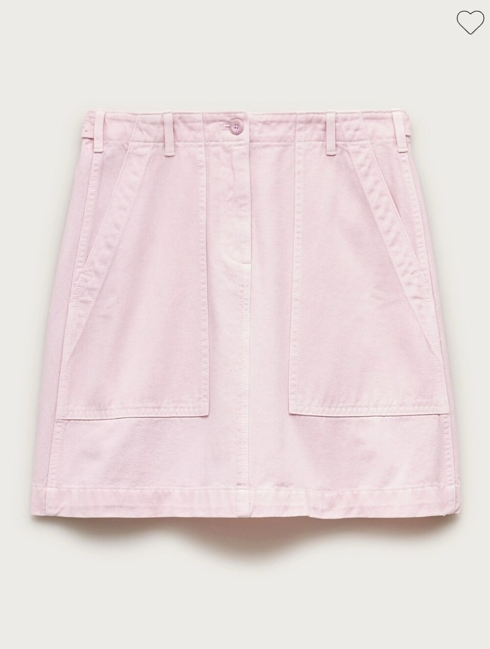 NWT J. Crew Light Pink Utility Mini Skirt with Front Patch Pockets 8T